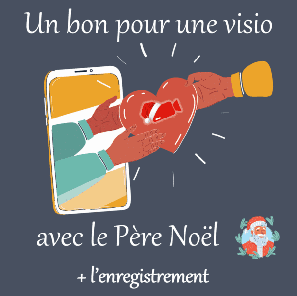 Carte cadeau pour une visio avec le Père Noël + l'enregistrement de la visio