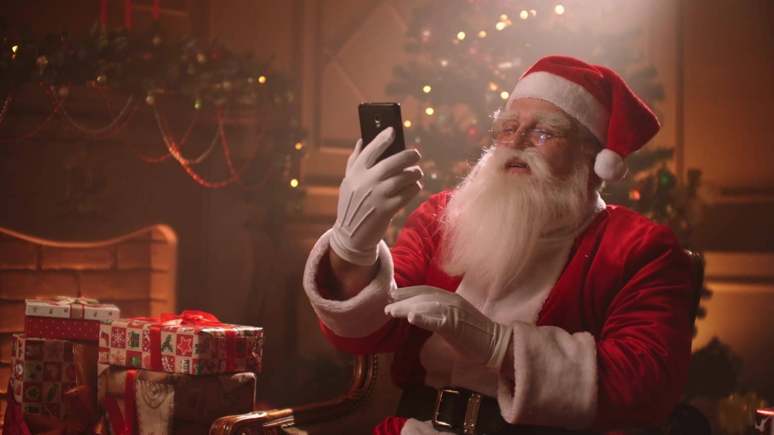 Message vidéo enregistré - Visio Père Noël