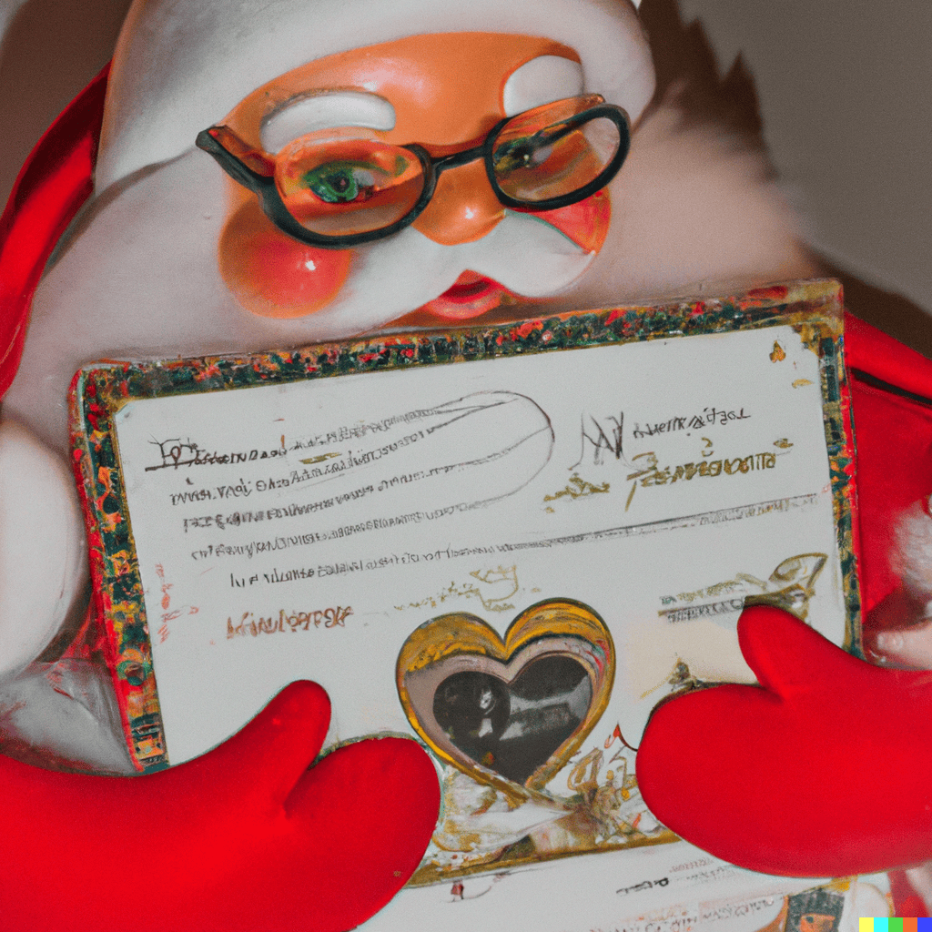 application lettre au pere noel